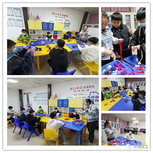 大河社工巧手“玫瑰花”,情暖“三八”节